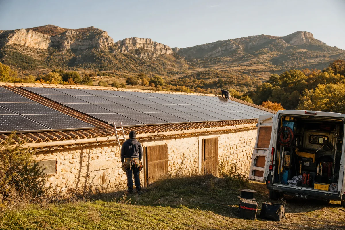 Durée de vie d'une installation solaire dans les Baronnies provençales et le Buëch : le retour des chantiers