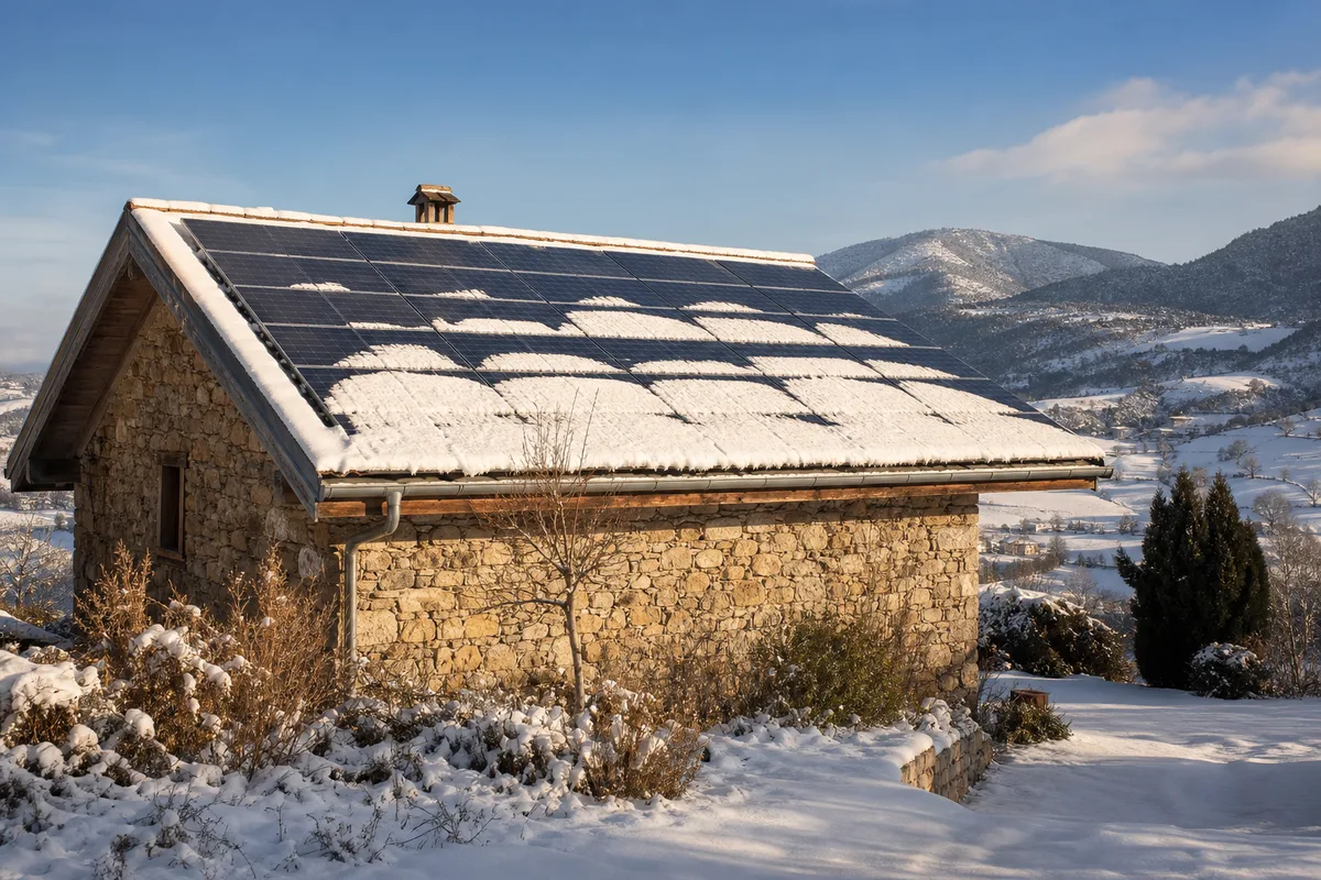 Neige et panneaux solaires à Serres : ce qu'il faut prévoir dans les Baronnies provençales et le Buëch