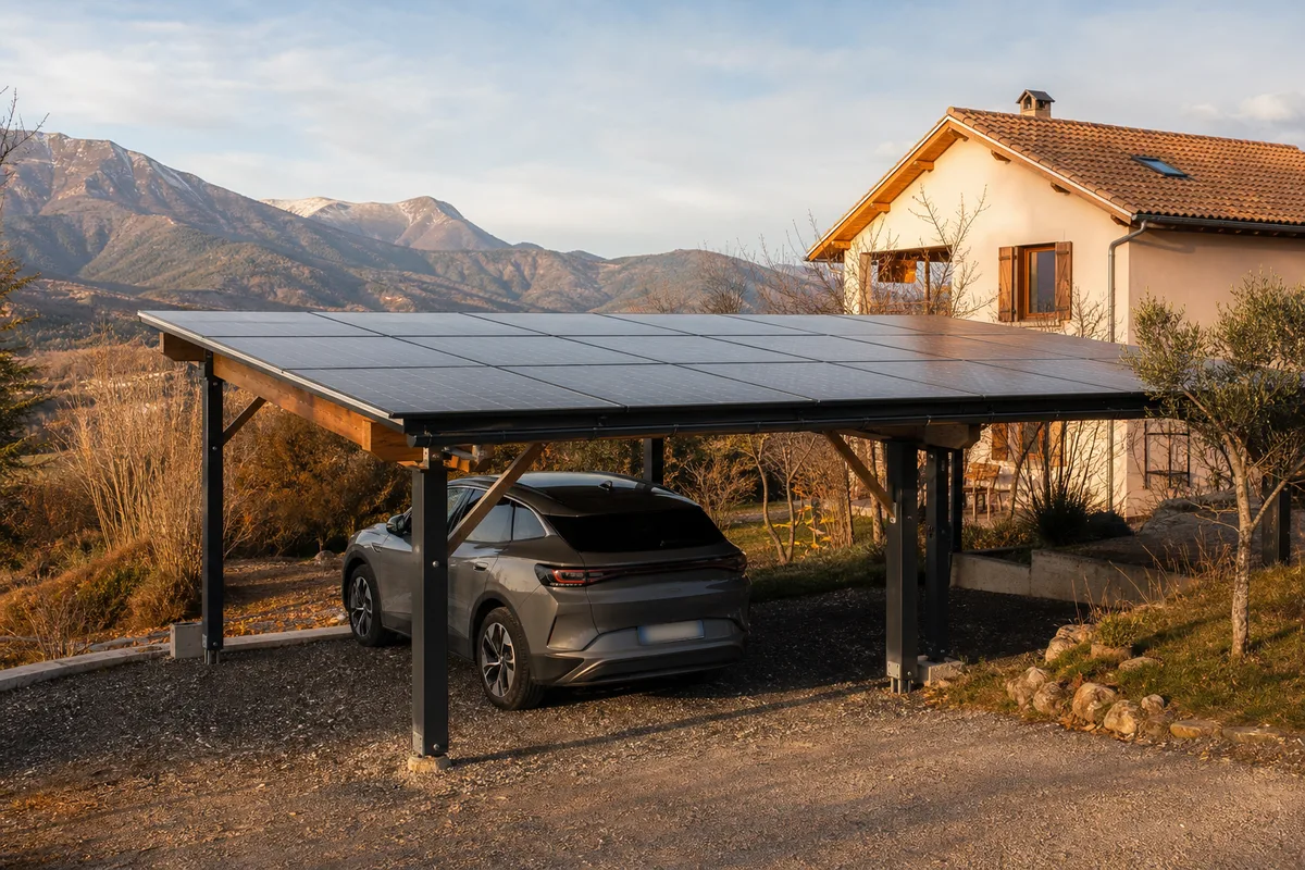 Carport solaire à Serres